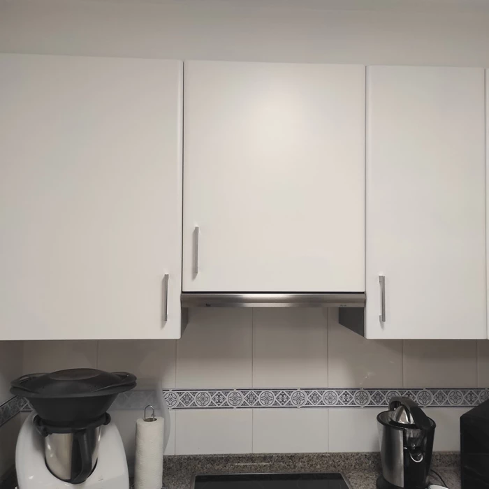 Cocina lacada en blanco